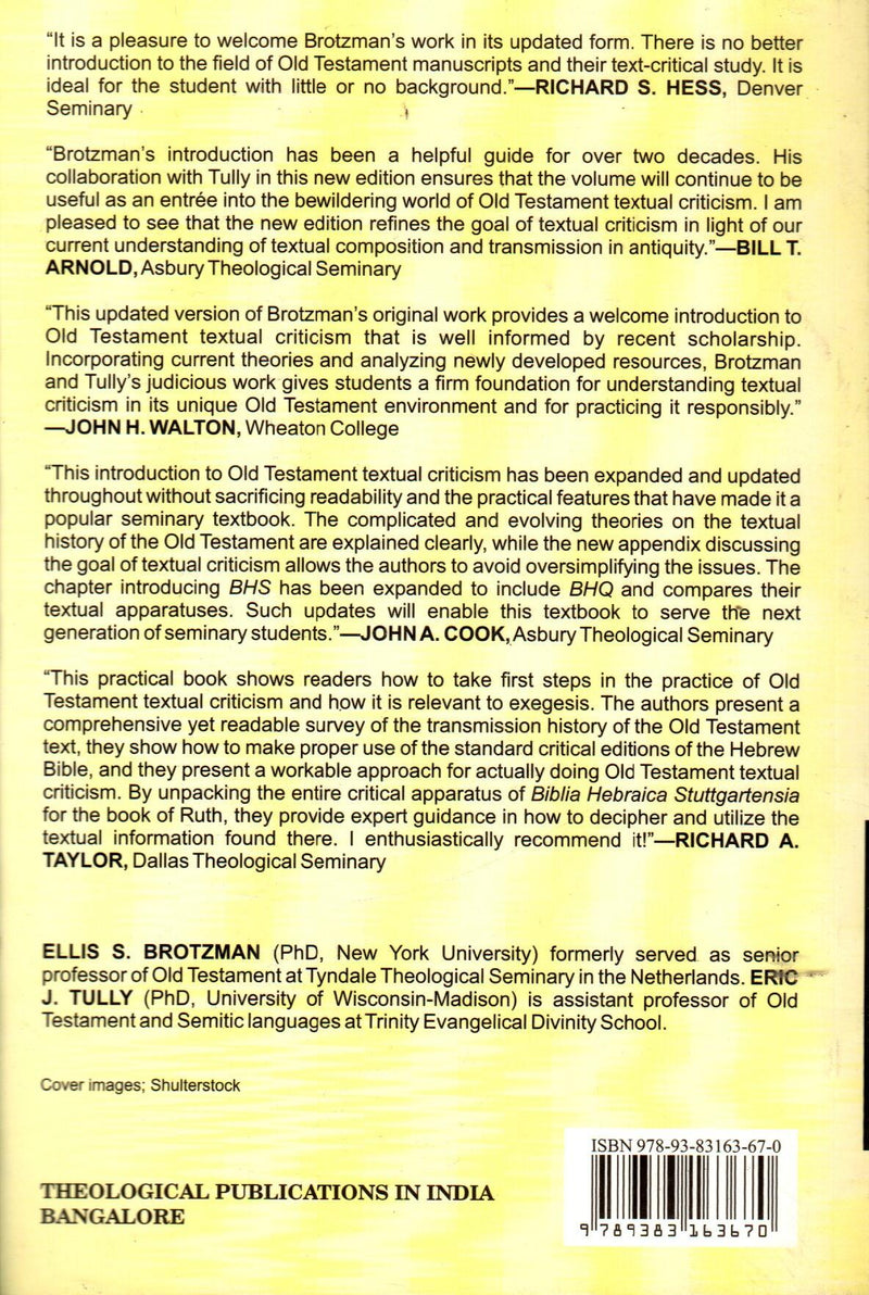 Old Testament Textual Criticism