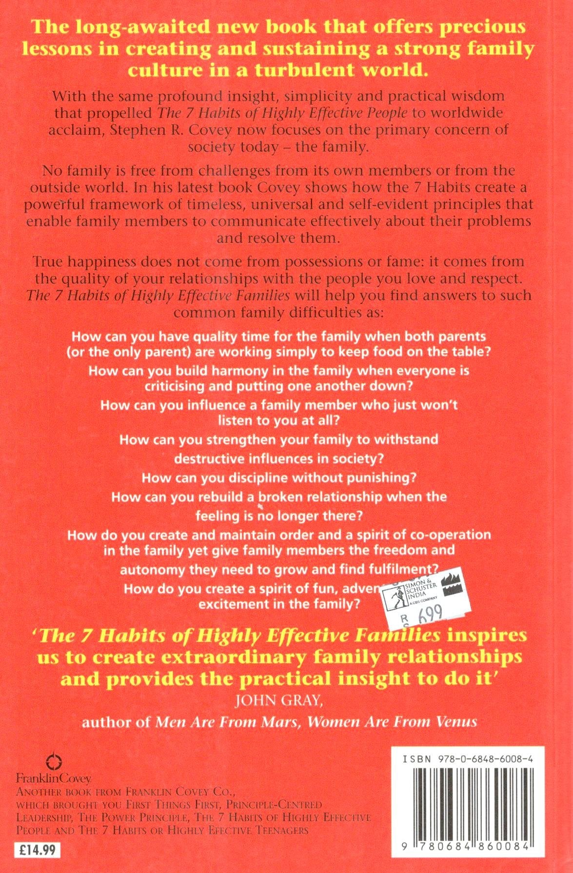 The 7 Habits of Highly Effective Families – St Pauls India
