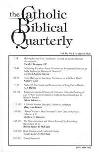 Catholic Biblical Quarterly | Vol. 88 | No. 1 | January 2026