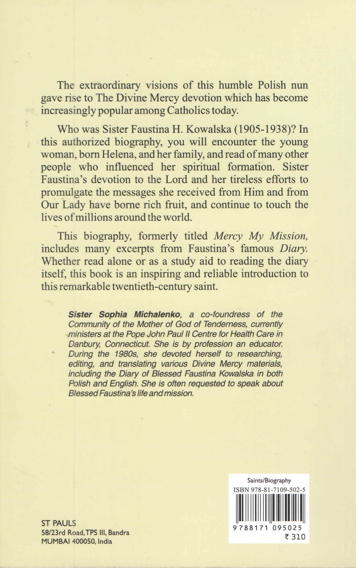 The Life of Faustina Kowalska