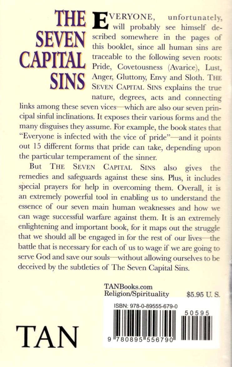 The Seven Capital Sins (Booklet)