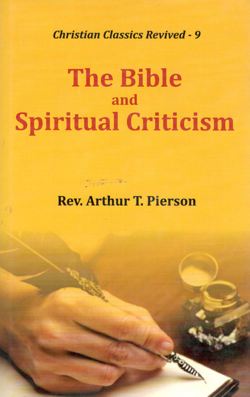 The Bible and Spiritual Criticism