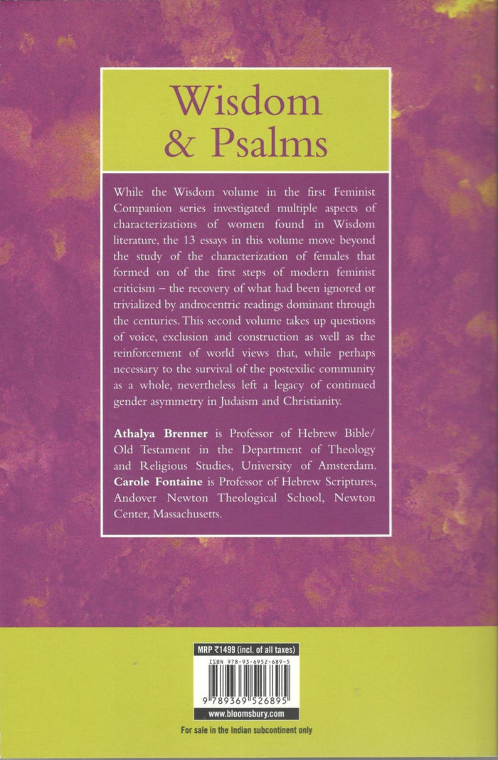 A Feminist Companion to Wisdom and Psalms