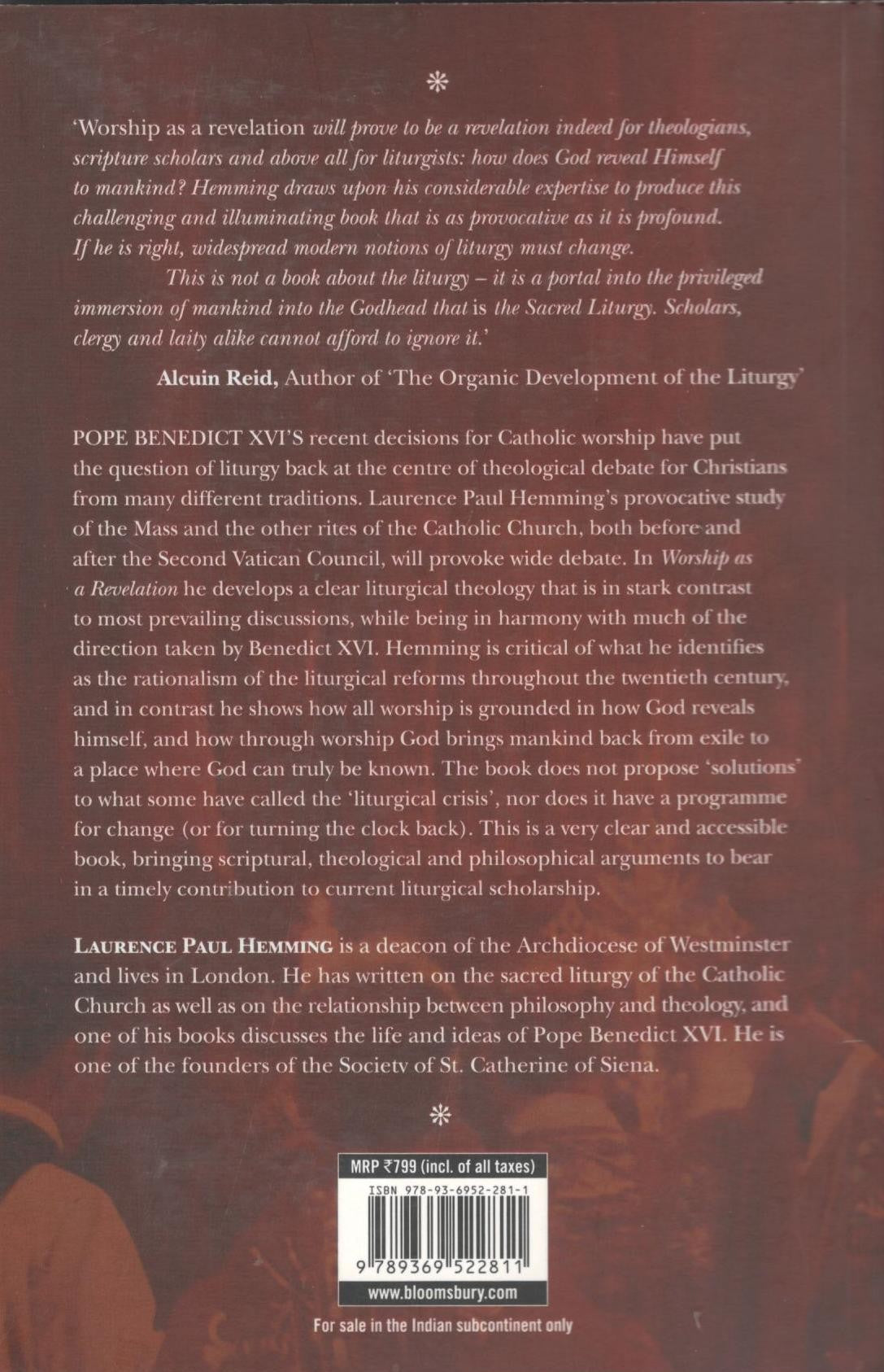 Worship As a Revelation : The Past, Present and Future of Catholic Liturgy