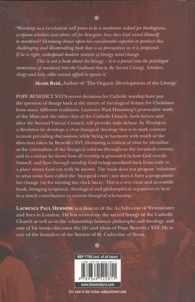 Worship As a Revelation : The Past, Present and Future of Catholic Liturgy