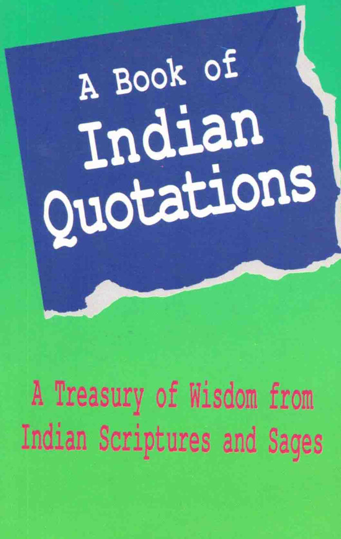 A book of Indian quotations