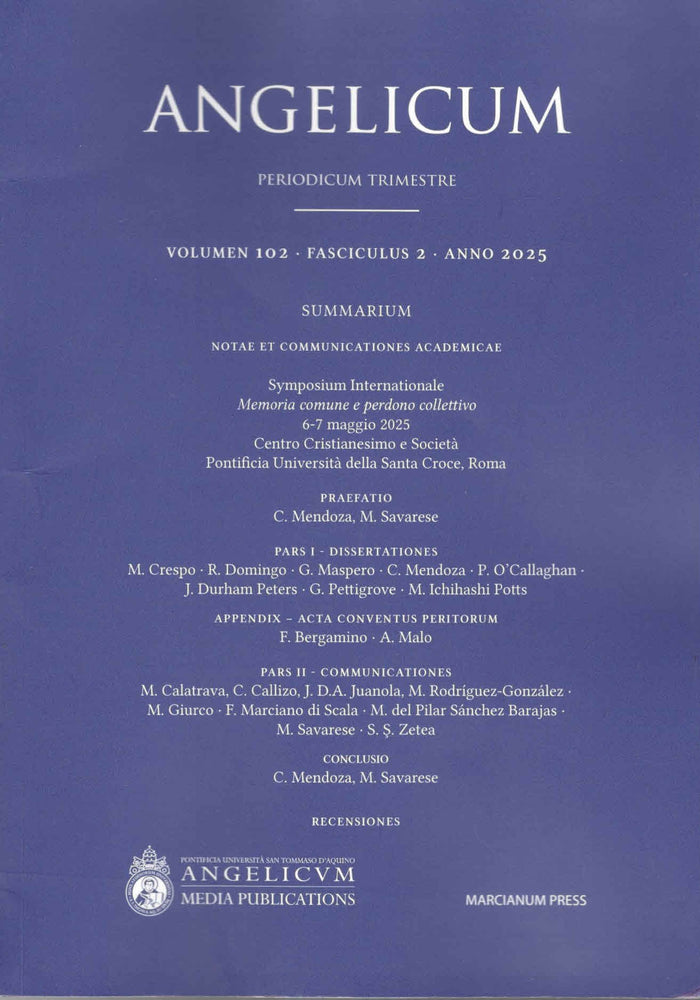 Angelicum Vol.102 | Issues 2 | 2025
