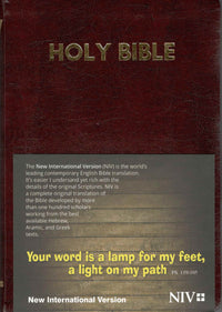 NIV : Holy Bible Medium, Burgundy Aristo