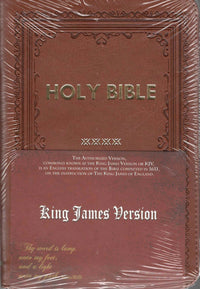 KJV: Holy Bible, Medium,Ginger  Zip PU