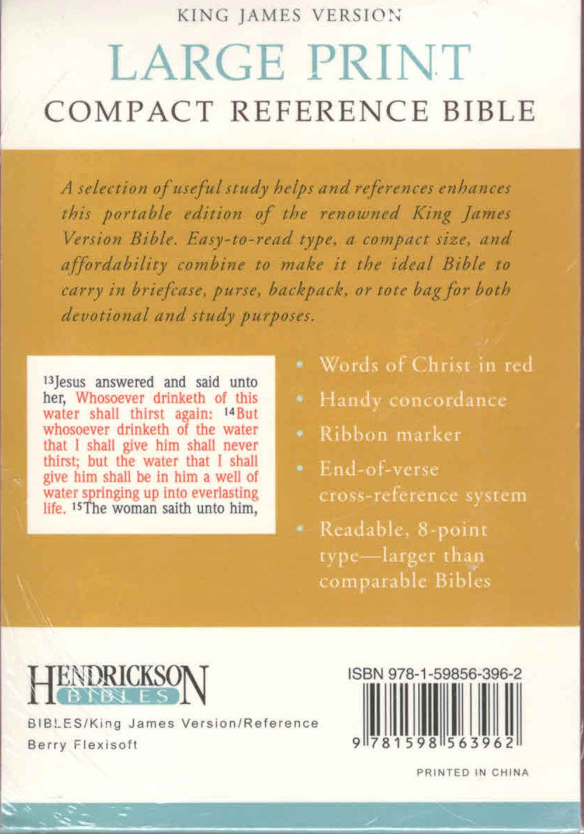 KJV Large Print Compact Reference Bible