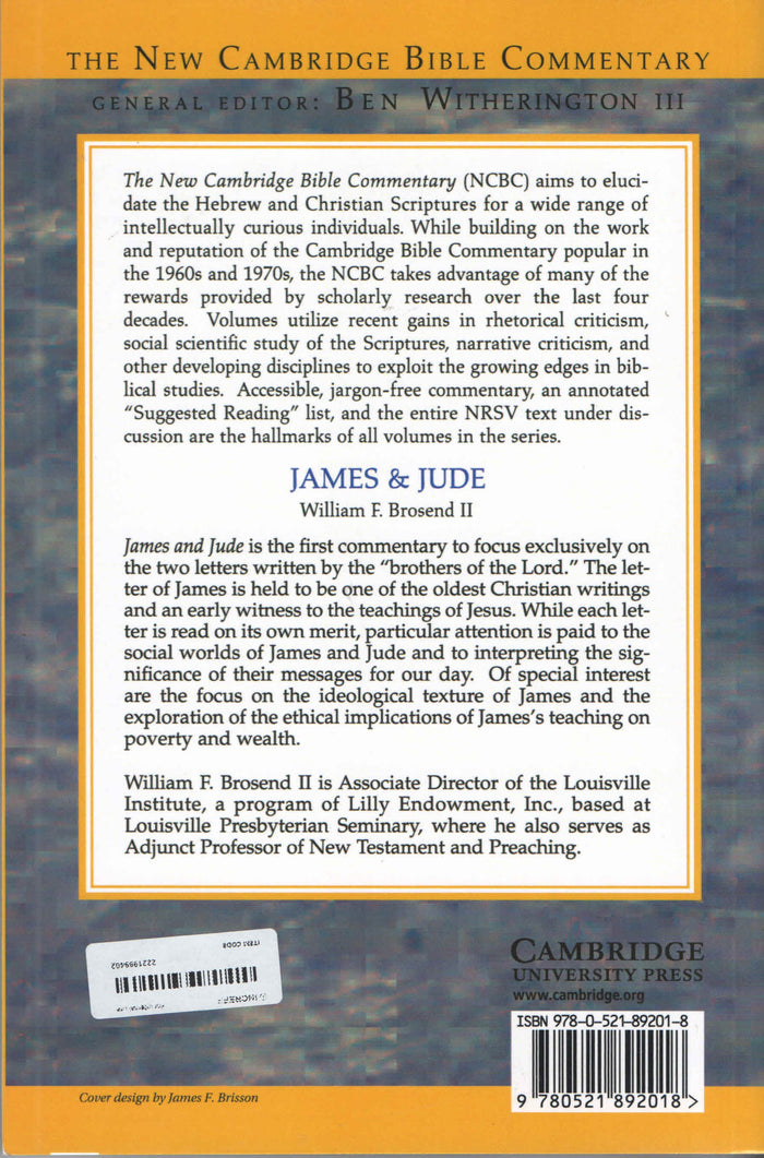 James & Jude (New Cambridge Bible Commentary)