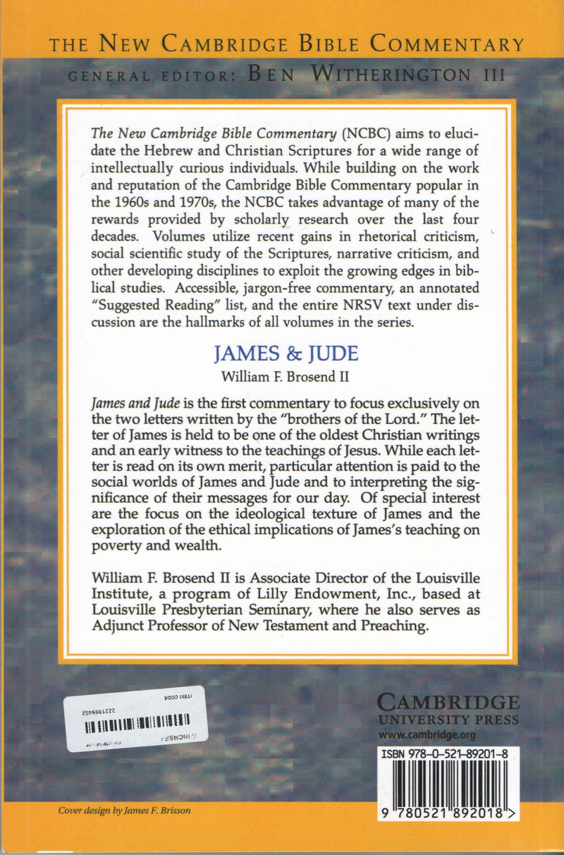 James & Jude (New Cambridge Bible Commentary)