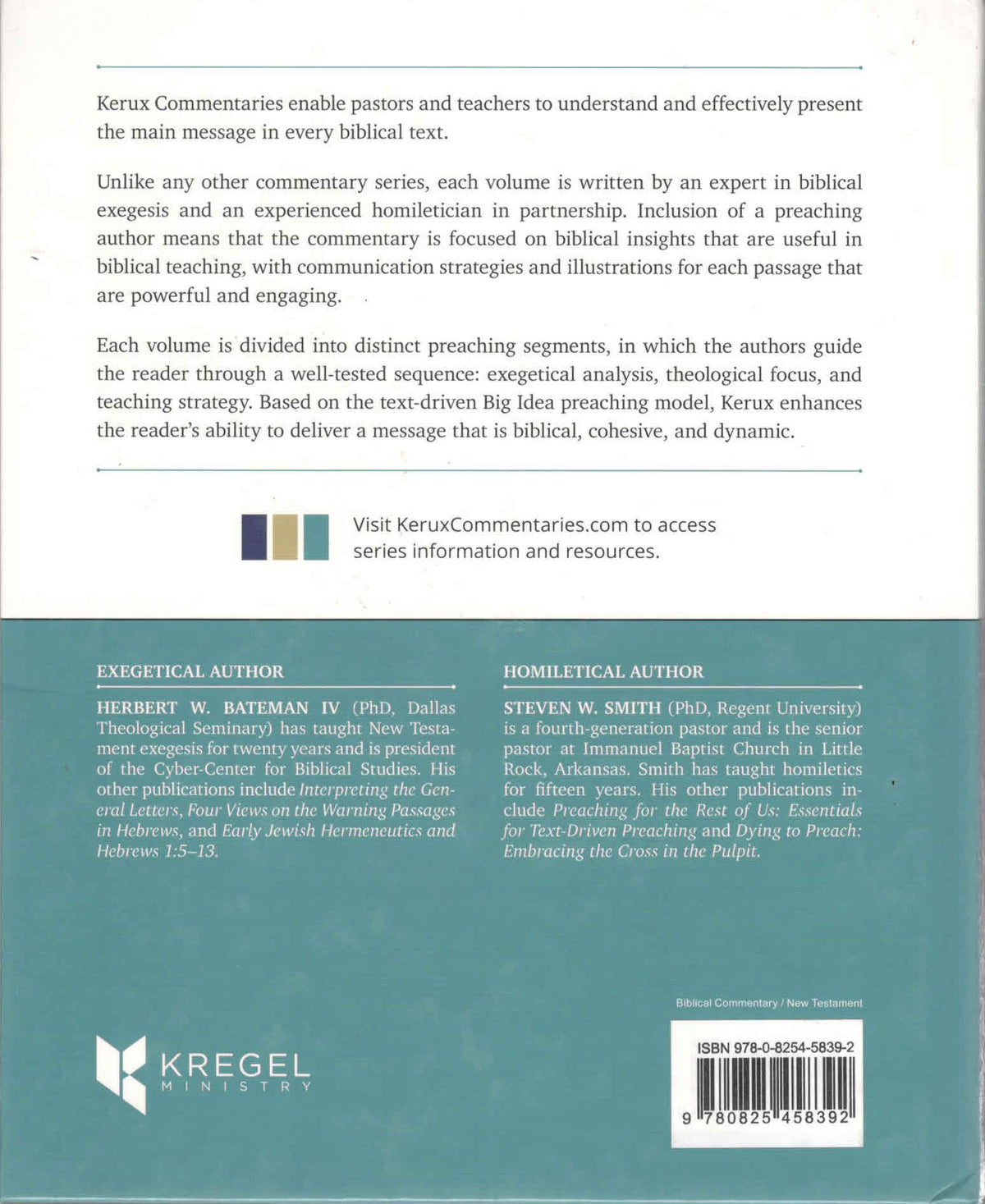 Kerux Commentaries : Hebrews- A Commentary for Biblical Preaching and Teaching