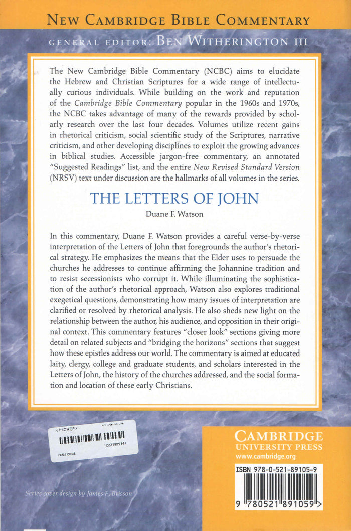 The Letters of John (New Cambridge Bible Commentary)