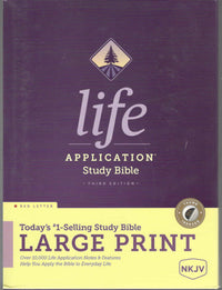 NKJV Life Application Study Bible, Third Edition, Large Print