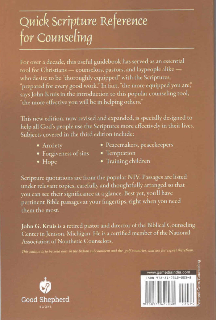 Quick Scripture Reference For Counseling (Third Edition)