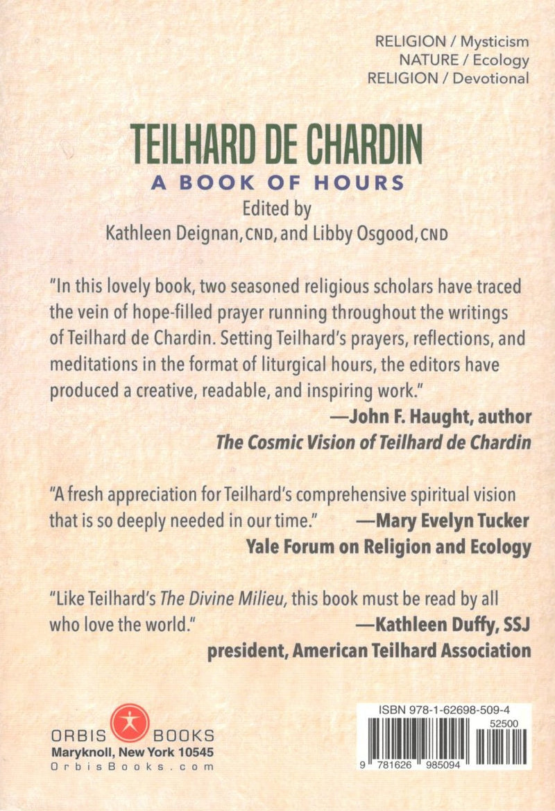 Teilhard De Chardin : A book of Hours