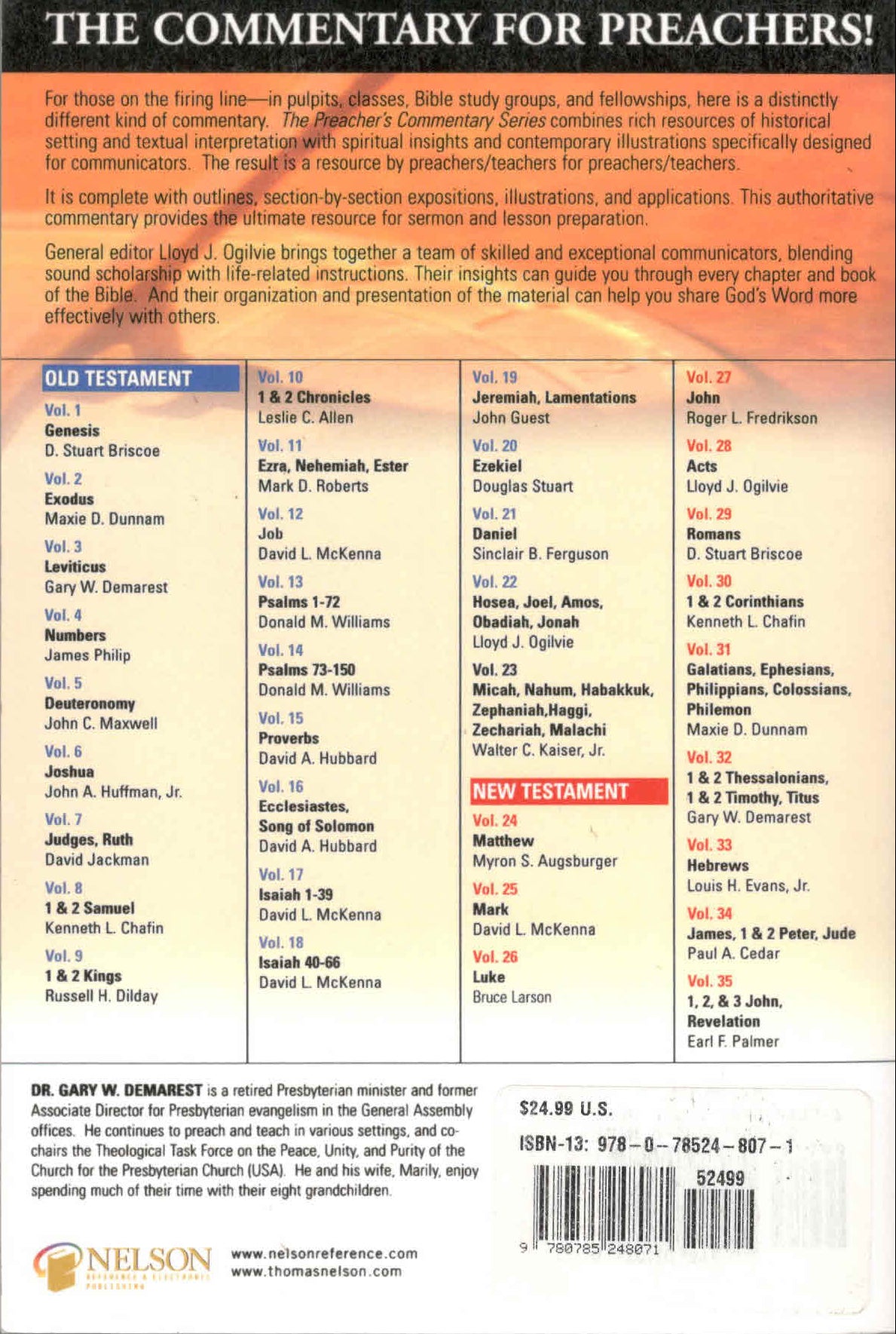 The Preacher's Commentary : 1 & 2 Thessalonians / 1 & 2 Timothy / Titus