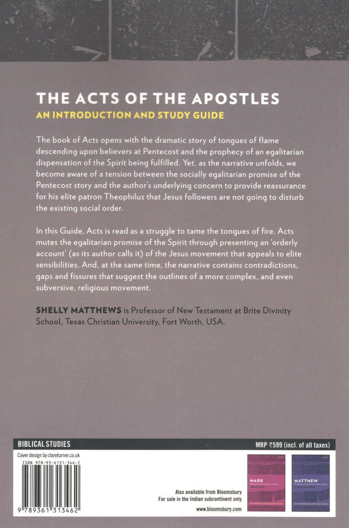 The Acts of the Apostles (T&T Clark’s Study Guides to the New Testament)