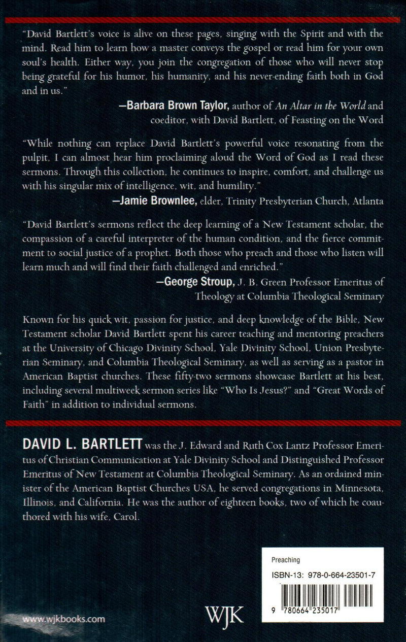 The Collected Sermons of David Bartlett